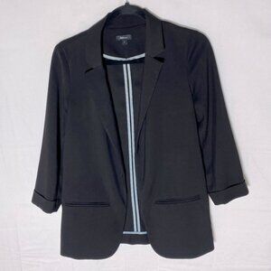Reitmans Black Blazer with Light Trim